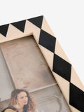 Rockett St George black cream harlequin photo frame 6x4 (British brand)