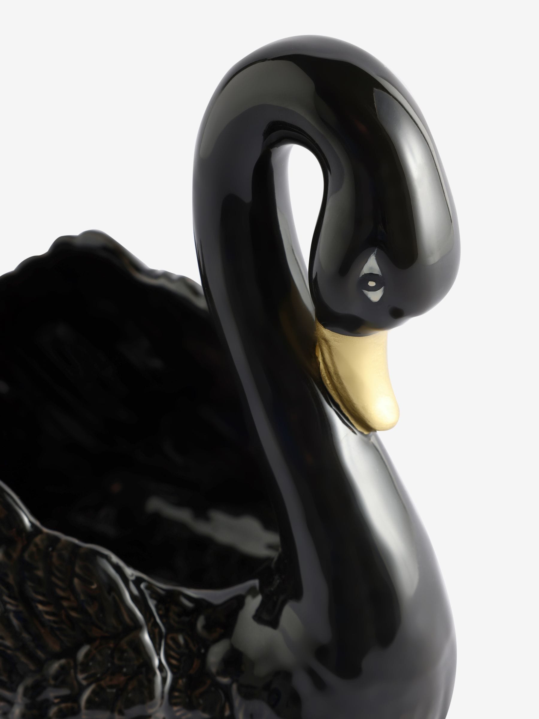 Rockett St George Black Swan ceramic planter, UK version