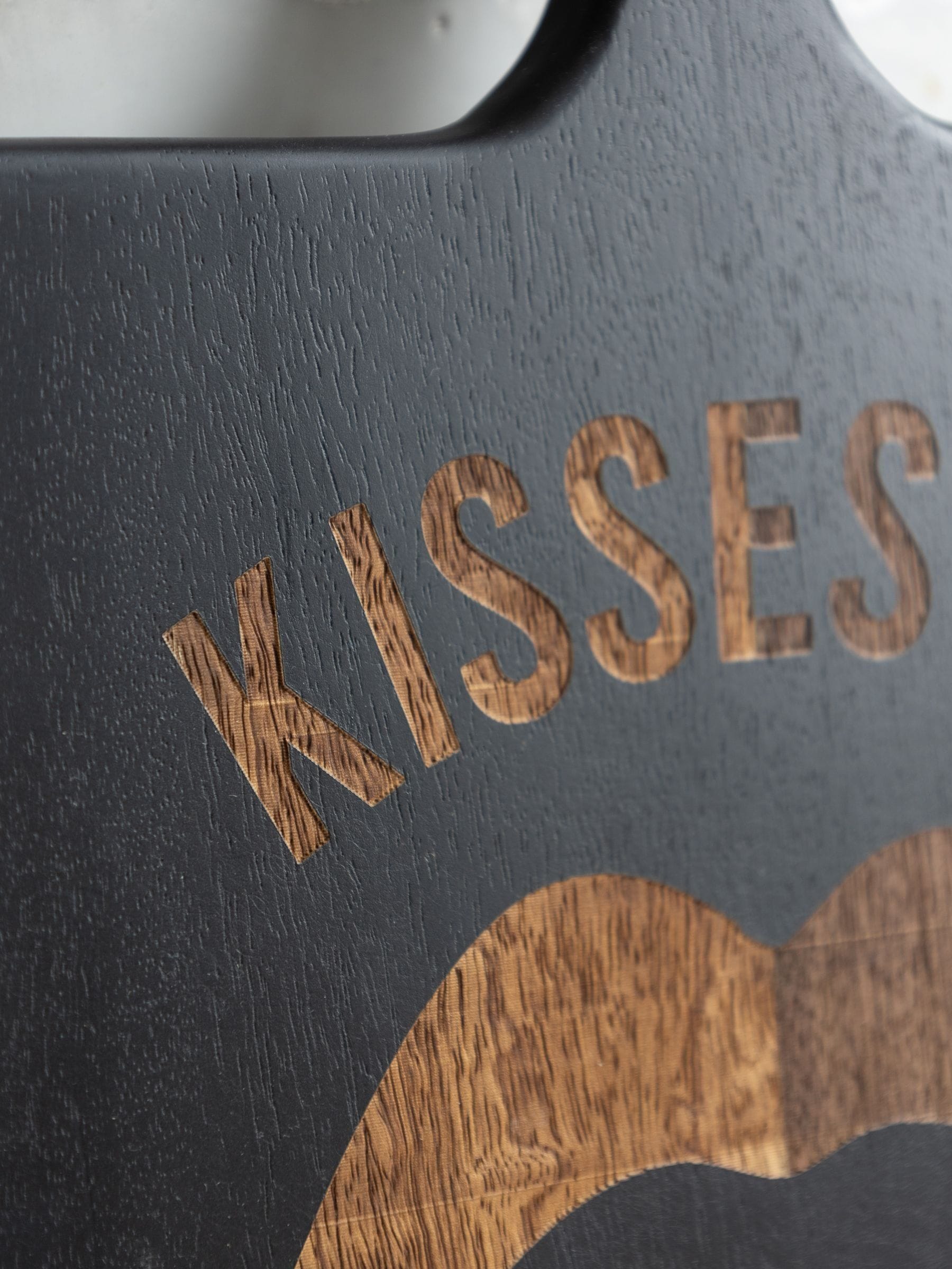 Rockett St George black kisses in the kitchen wooden serveboard (British brand)