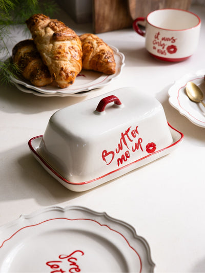 Next Rockett St George Red/Cream Lipstick Butter Dish- Buy online at McGrocer