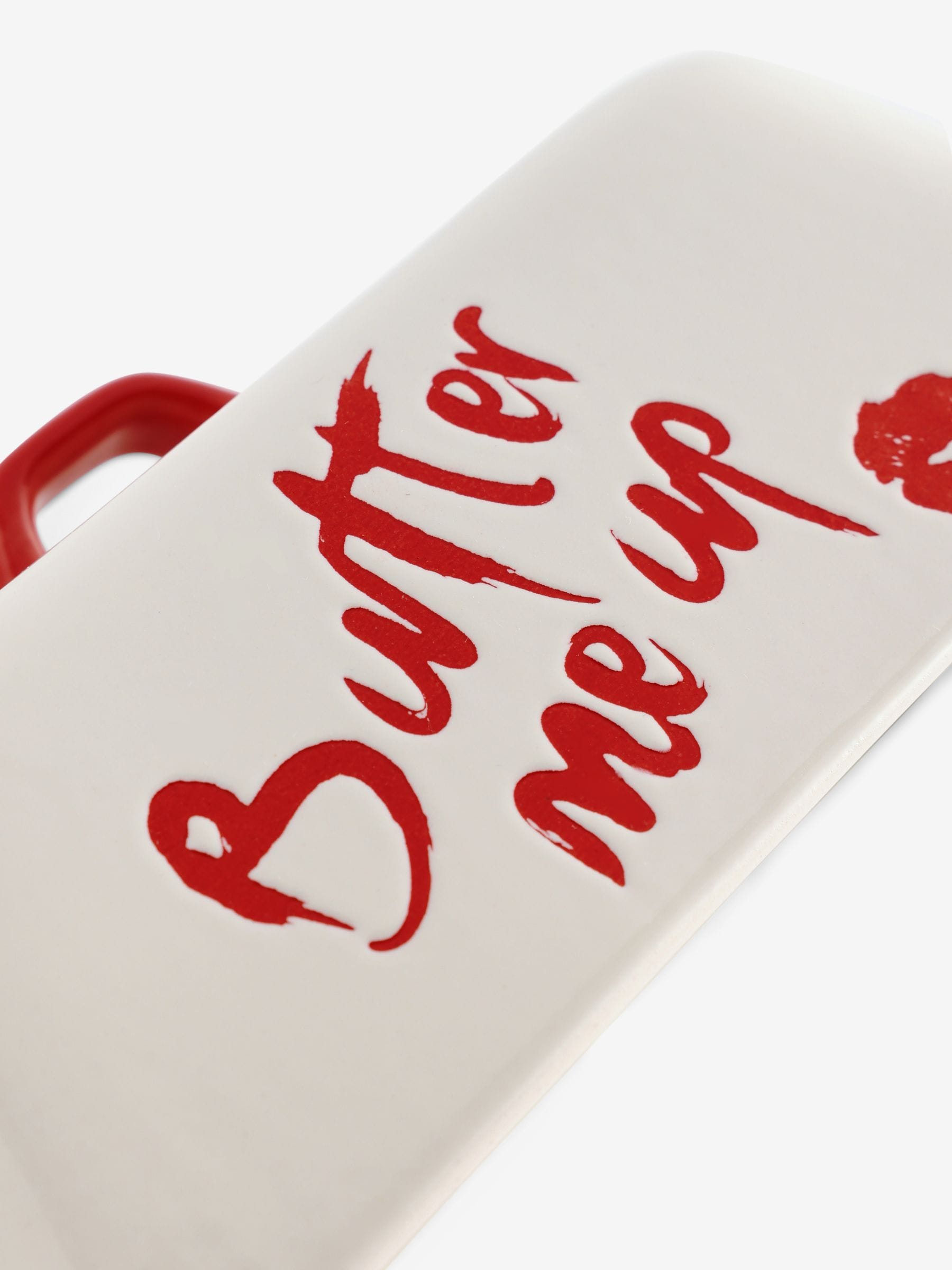 Rockett St George lipstick butter dish stoneware - British product