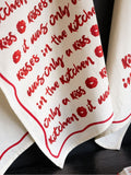 Rockett St George red lipstick tea towels set of 3, imported from the UK