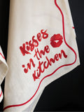 Rockett St George red lipstick tea towels set of 3, imported from the UK
