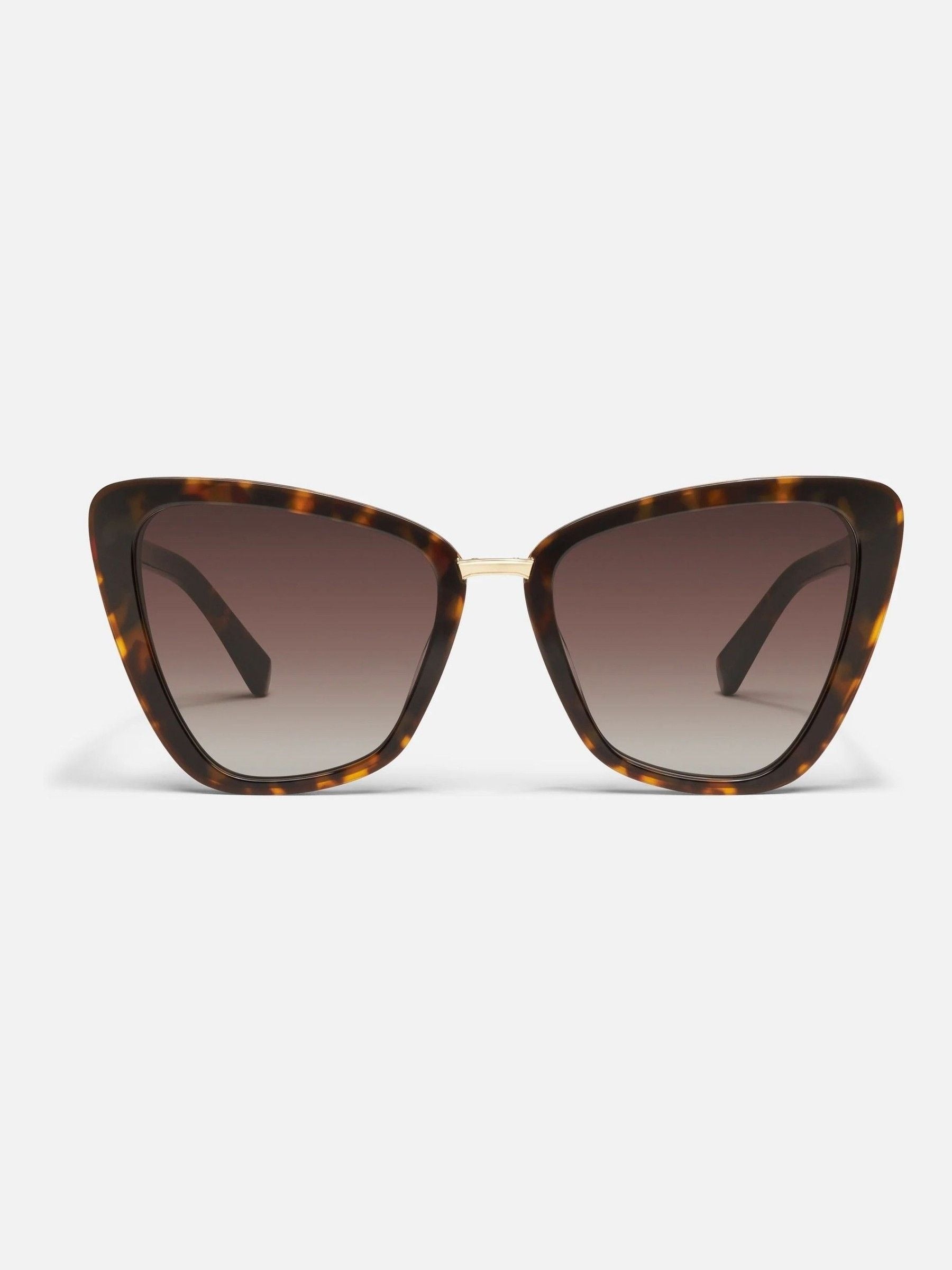 QUAY animal print oversized cat eye sunglasses (British brand)