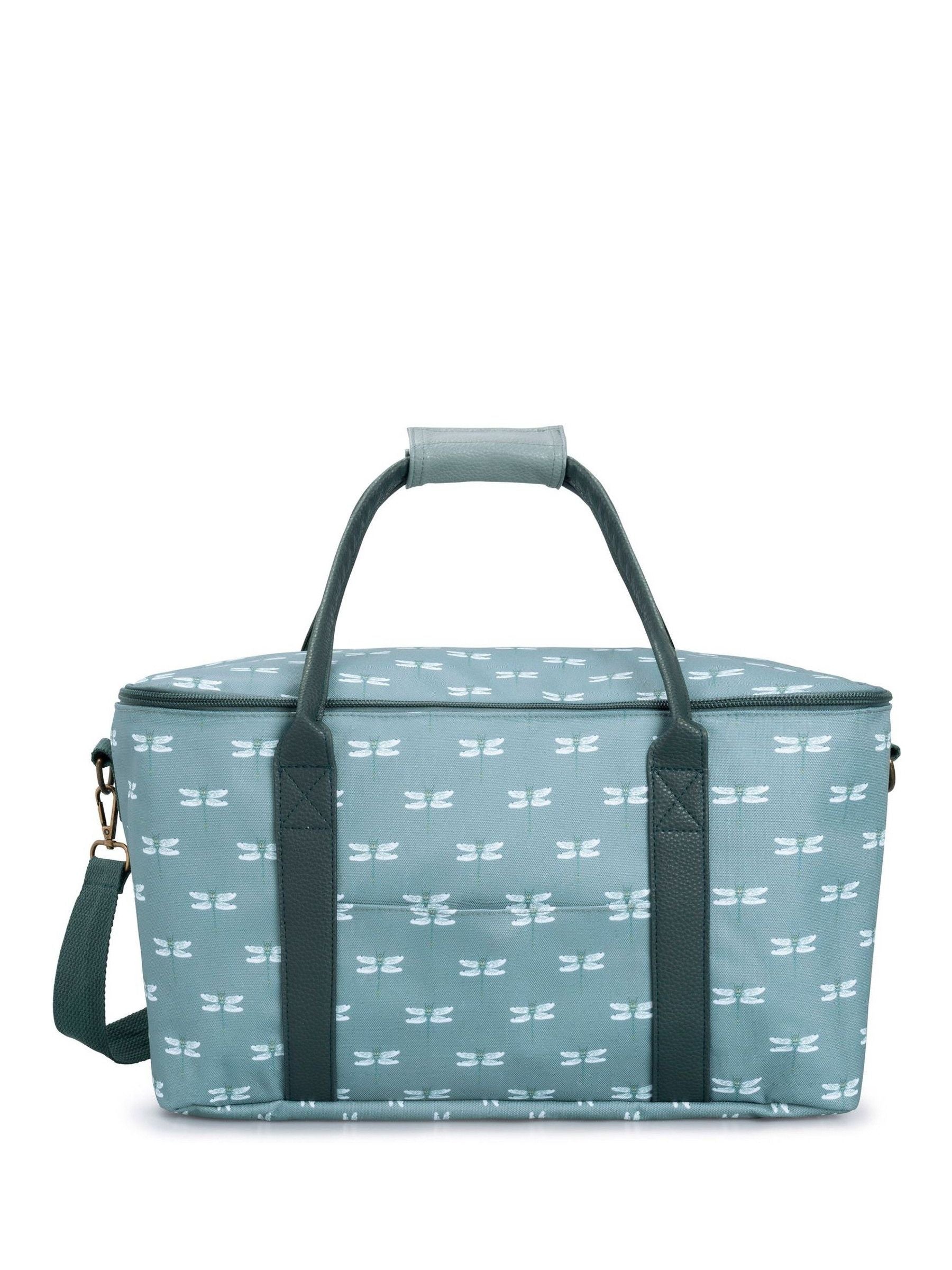 Sophie Allport grey blue dragonfly print insulated picnic bag 22 litre (British brand)