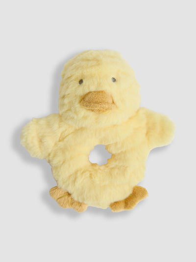 Next JoJo Maman Bébé Doris Duck Ring Rattle Baby Rattle Toy 15 x 11cm- Buy online at McGrocer