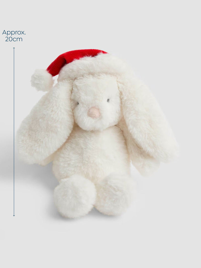 JoJo Maman Bébé Christmas Betsy Bunny soft toy plushie small, UK version