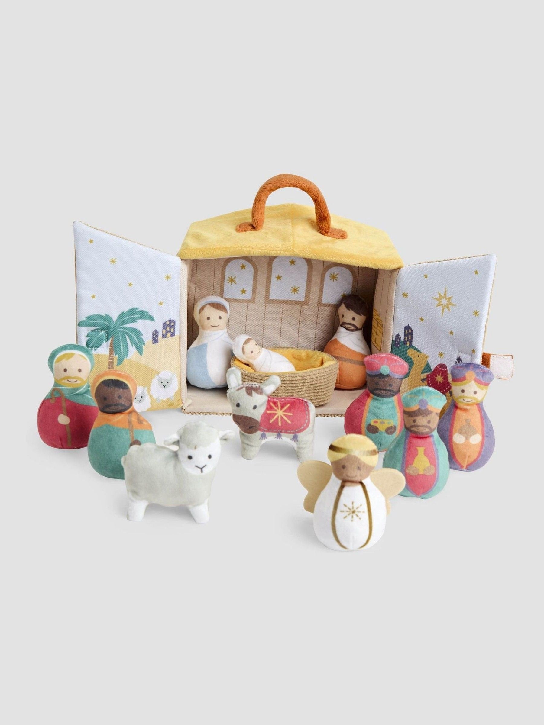 JoJo Maman Bébé soft nativity set with plush bag 17cm (British brand)