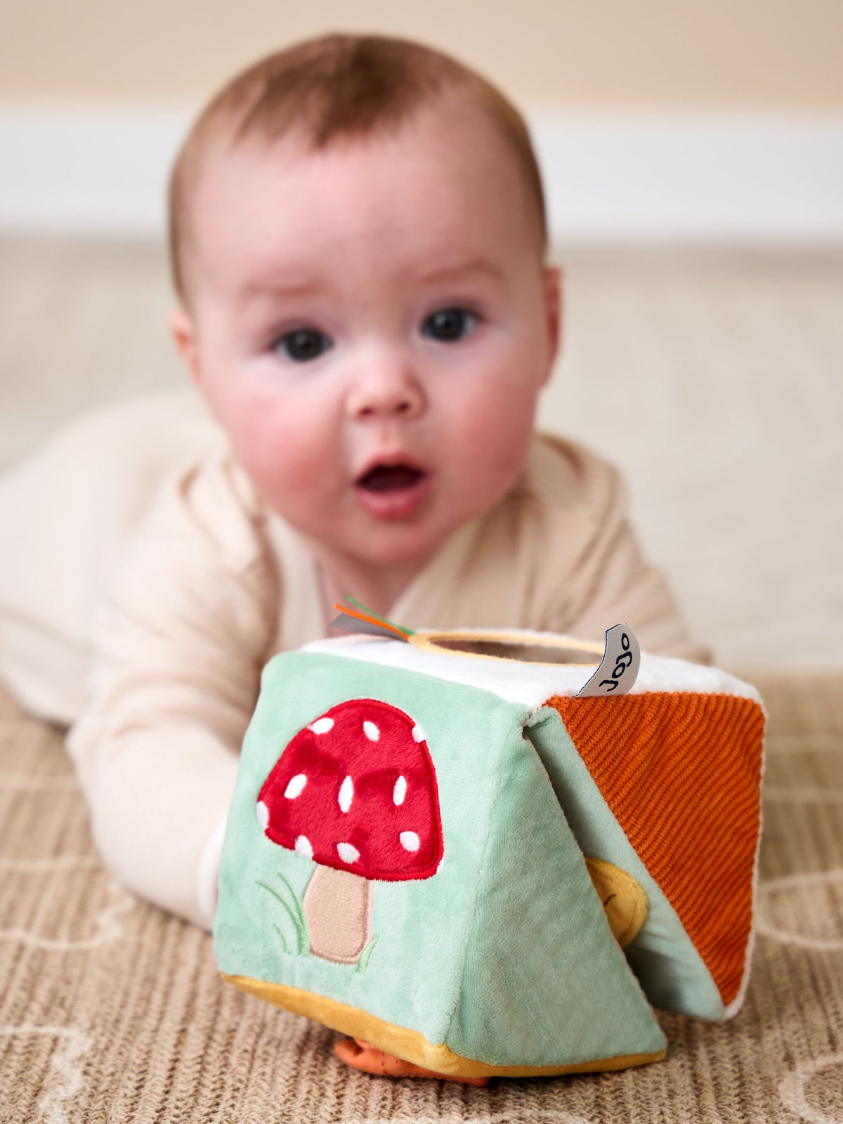 JoJo Maman Bébé Woodland Activity Cube sensory toy (British brand)