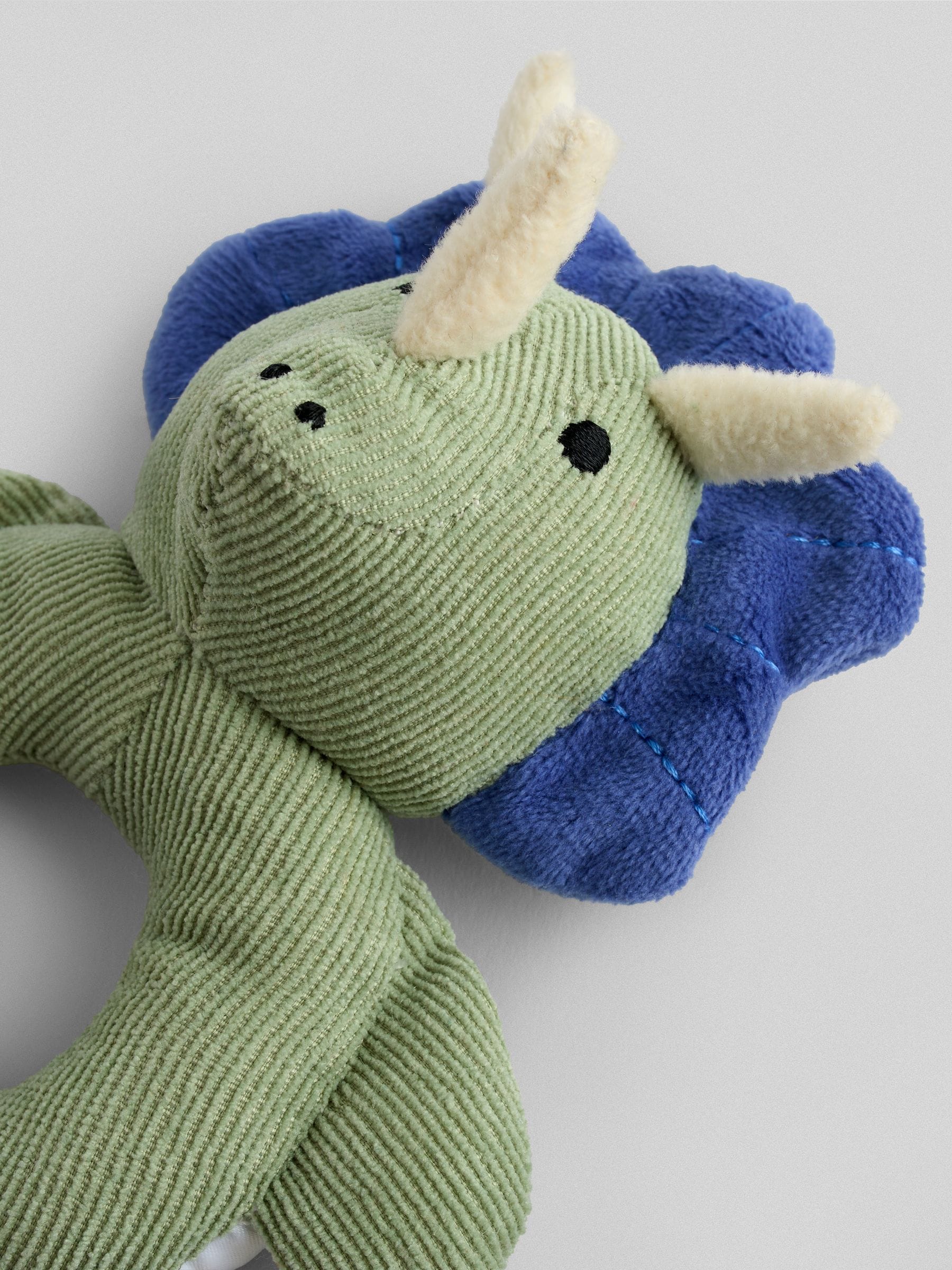 JoJo Maman Bébé dinosaur ring rattle set of 2 plush toys - British product