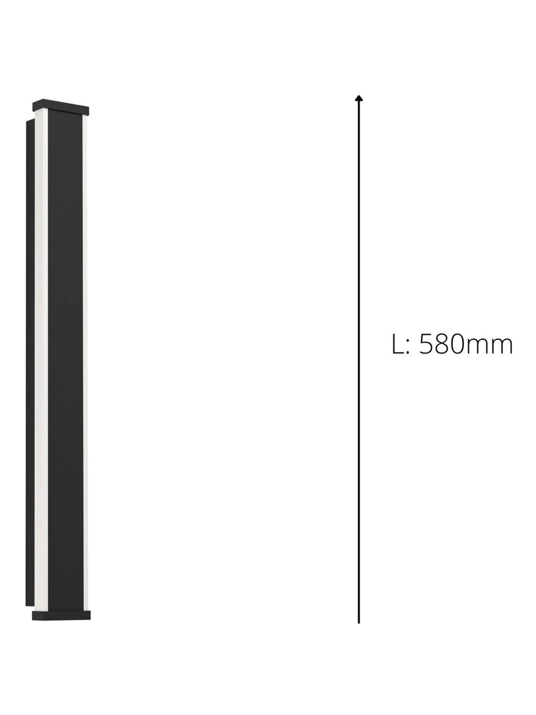 Eglo NEVIANO extended LED wall light 58cm black, UK version
