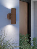 Eglo outdoor wall light rust coloured - British product