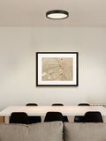 Eglo black IDUN-E LED ceiling light, imported from the UK