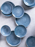 Code Maison Reactive Blue Feather dinner set 18 piece - British product