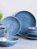 Code Maison Reactive Blue Feather dinner set 18 piece - British product
