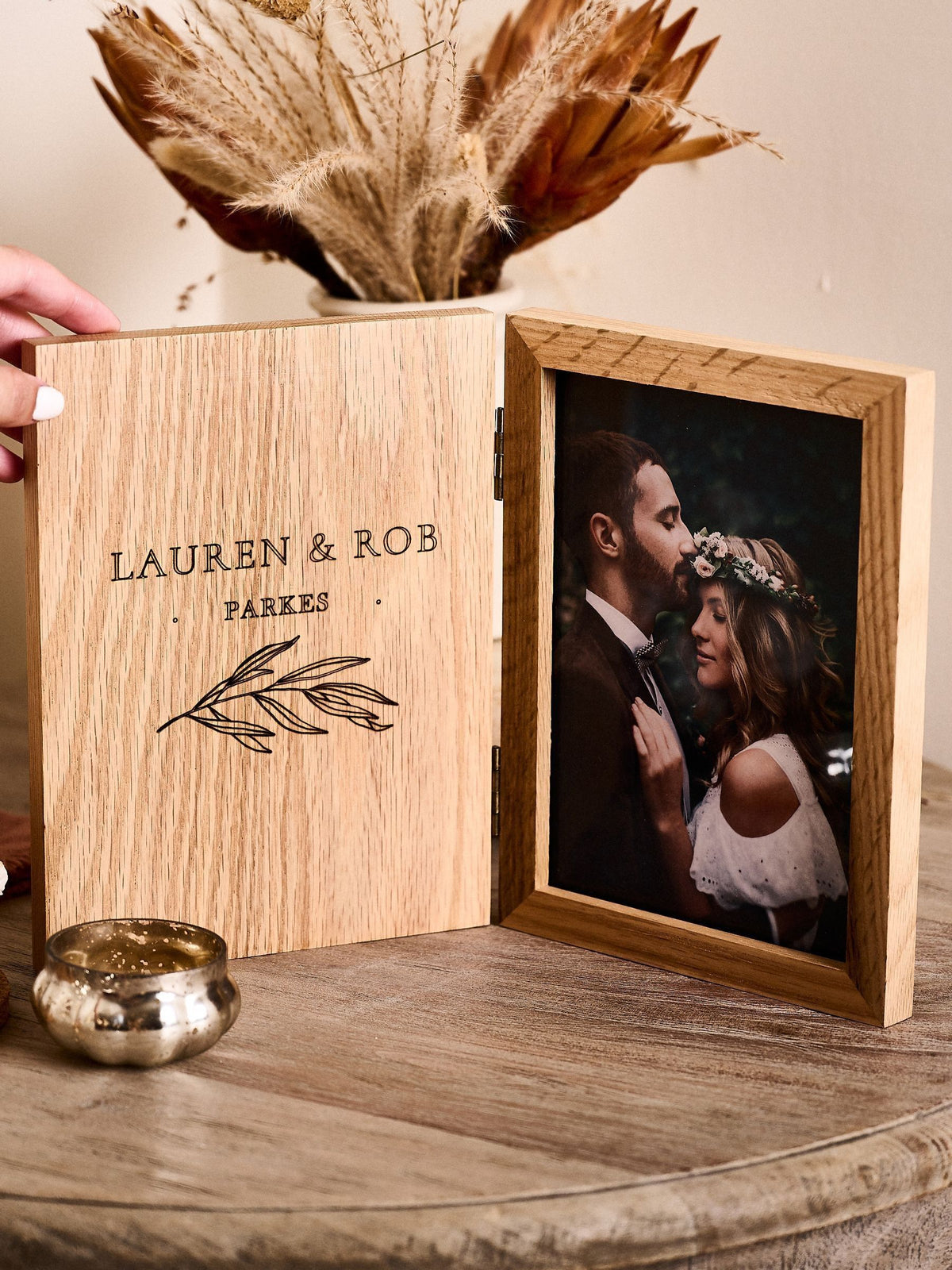 No Ordinary Gift oak book photo frame 5x7 inches, imported from the UK