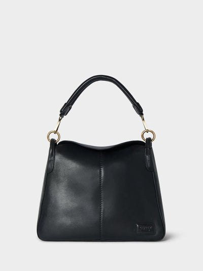 McGrocer Osprey London Black Medium The Oxford Shoulder Bag- Buy online at McGrocer