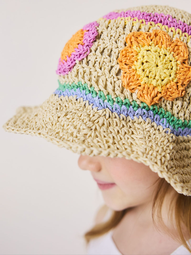 Little Bird Jools Oliver rainbow flower hat, imported from the UK