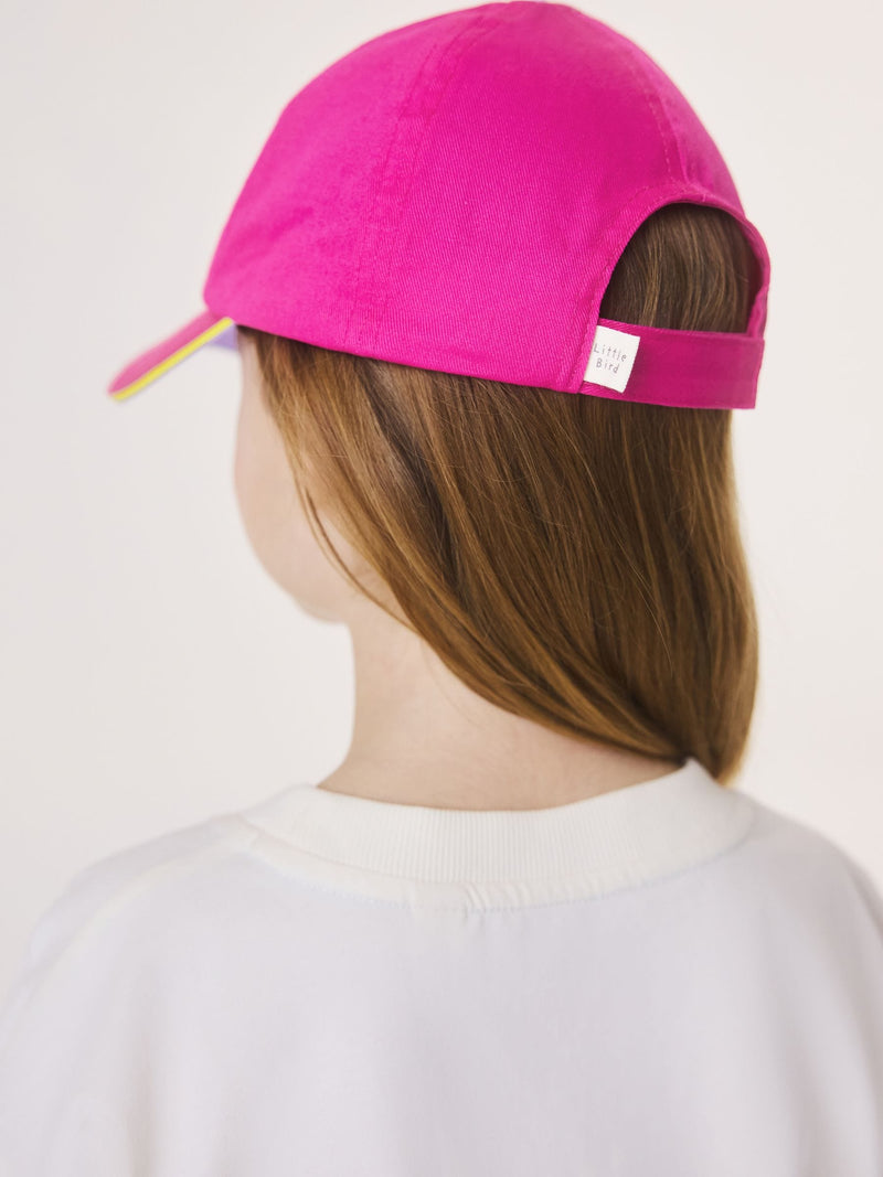 Little Bird pink butterfly baseball cap, imported from the UK