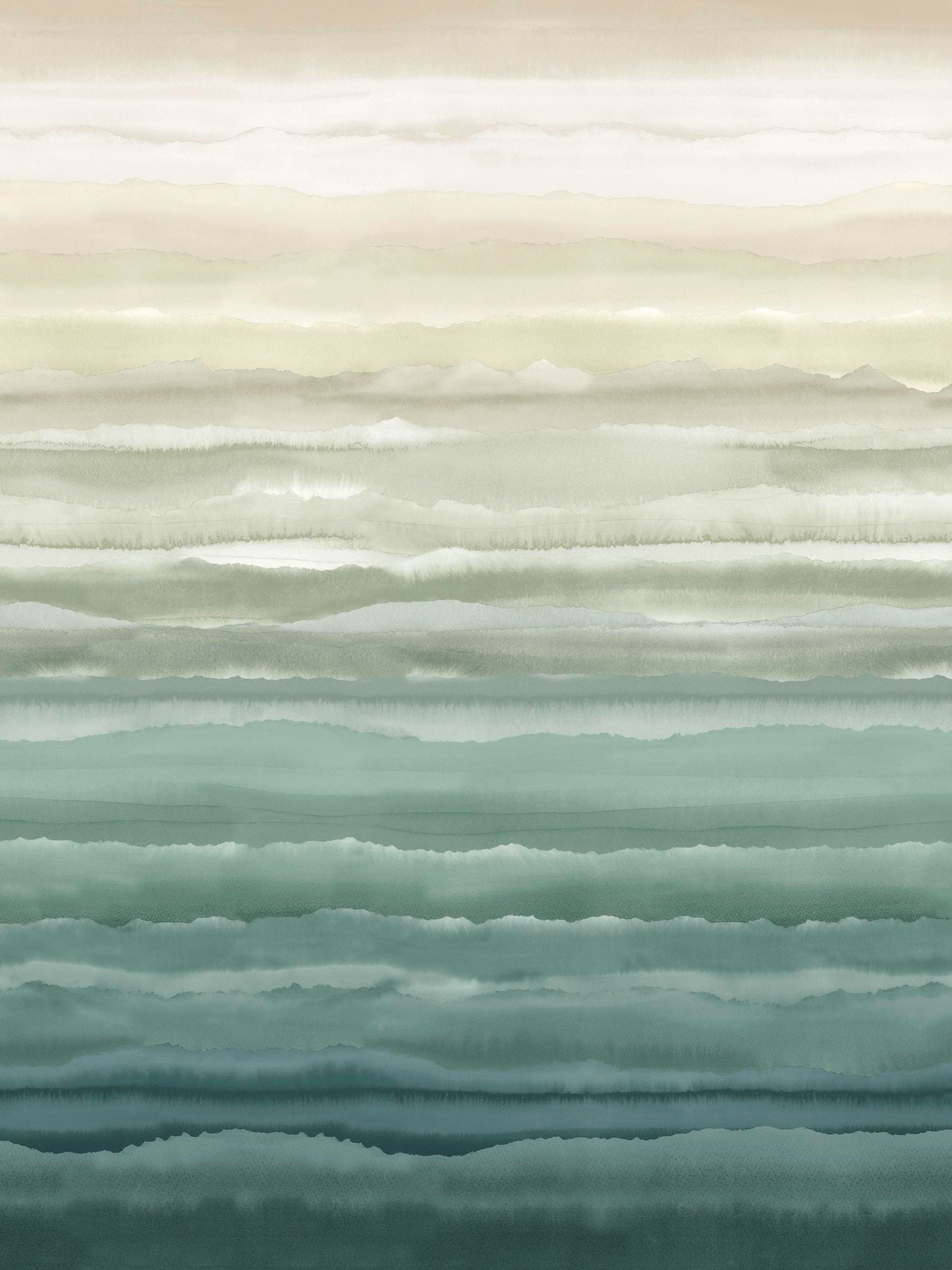 Clarissa Hulse Jade Strata Dawn mural 2.5m x 4m UK version