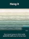 Clarissa Hulse Jade Strata Dawn mural 2.5m x 4m UK version