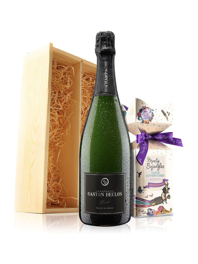 Virgin Wines Champagne Gaston Declos Brut mit Monty Bojangles Trüffel-Geschenkset
