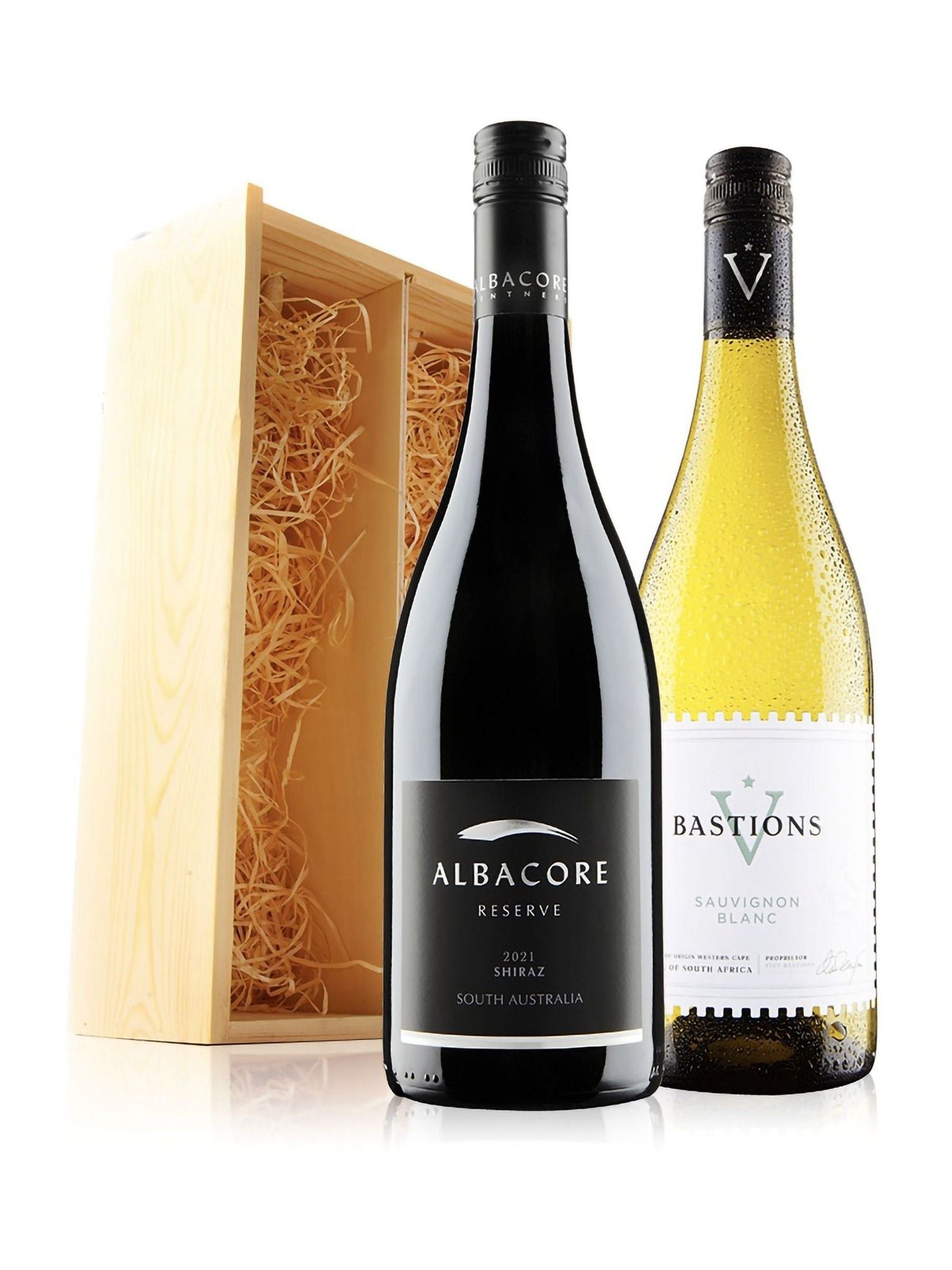 Virgin Wines Mixed Duo Wine Gift Set with Shiraz and Sauvignon Blanc (British brand)