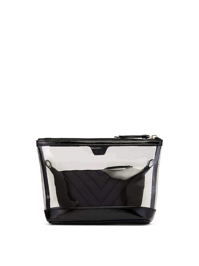 Victoria's Secret Black 2 Piece Makeup Bag