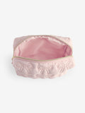 Pink make-up bag with bow design medium size (British brand)