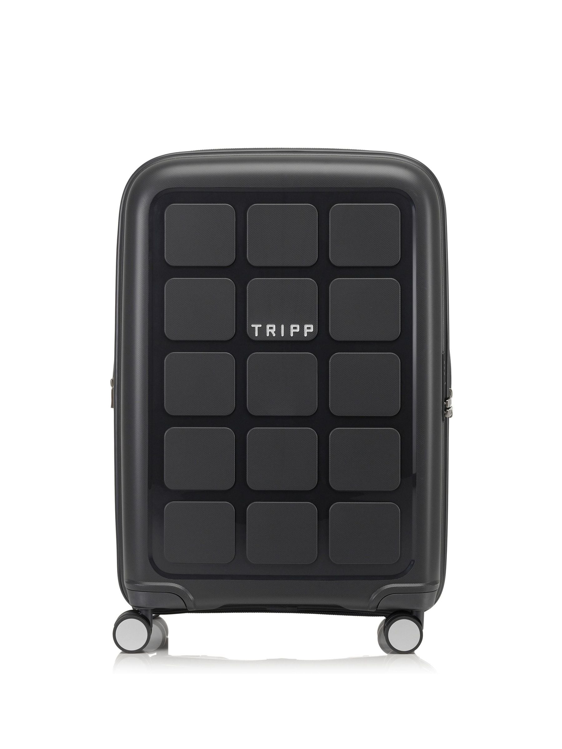 Tripp Holiday 8 Expandable 4-Wheel Travel Suitcase, Dark Sea Blue Watermelon, 66-75 Litres
