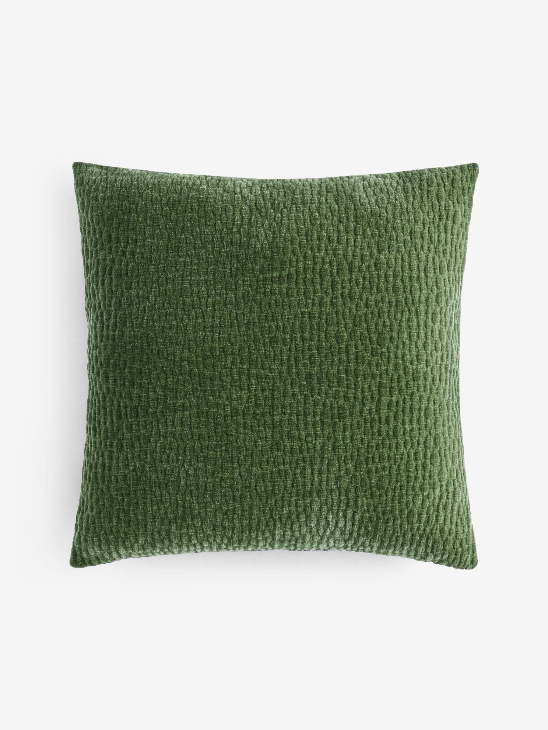 Chenille Pebble Cushion green 59cm, UK version