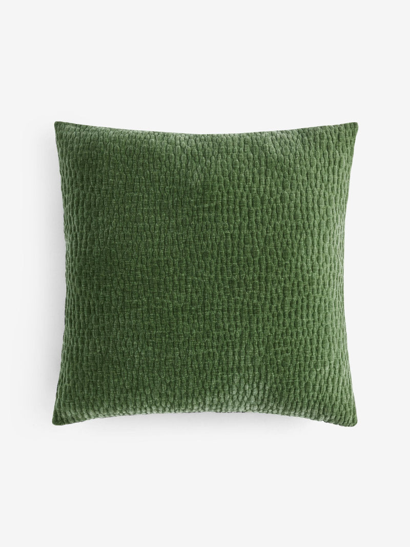 Chenille Pebble Cushion green 59cm, UK version