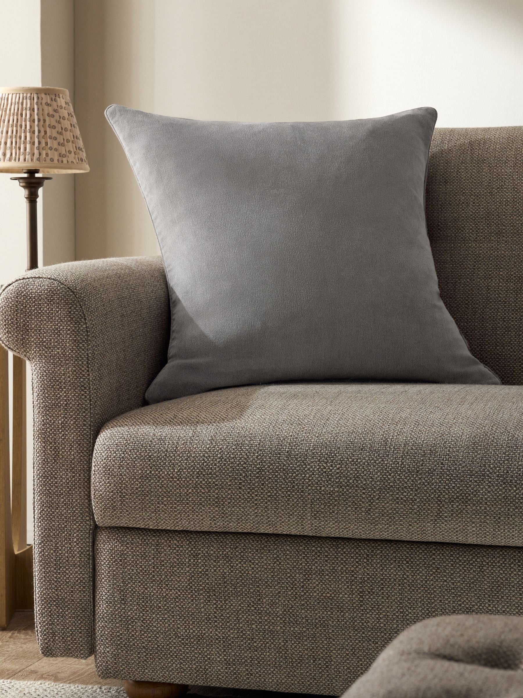 Burnt Orange 59 x 59cm Soft Velour Cushion