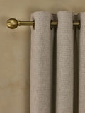 Natural Soft Weave Linen Blend Super Thermal Eyelet Curtains
