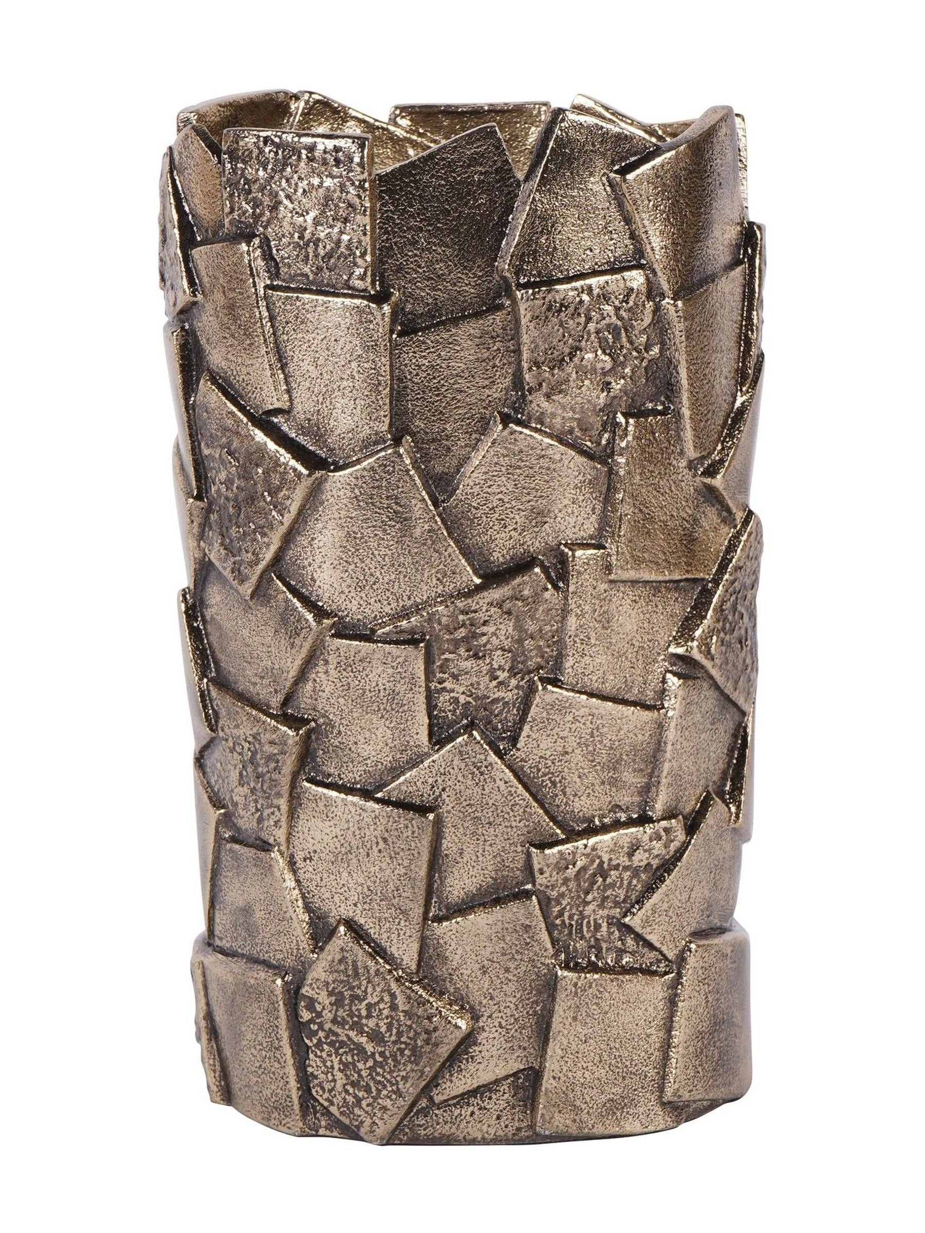 Libra Interiors Montrose gold decorative vase 25cm, UK version