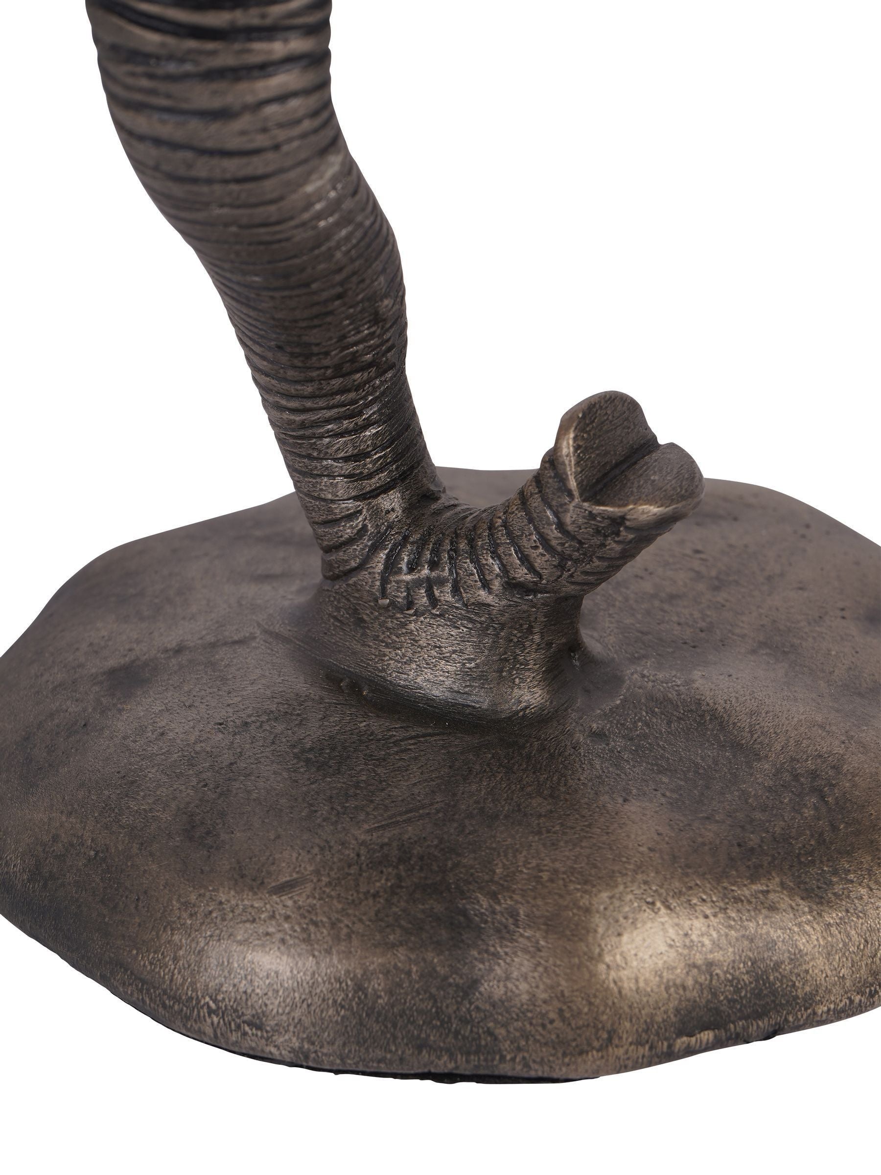 Libra Interiors grey cast aluminium elephant sculpture, UK version