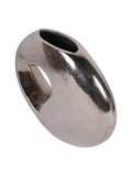 Libra Interiors Silver Esme Heart Cast Aluminium Vase 24cm, UK version
