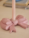 Cath Kidston pink bow taper candle holder - British product