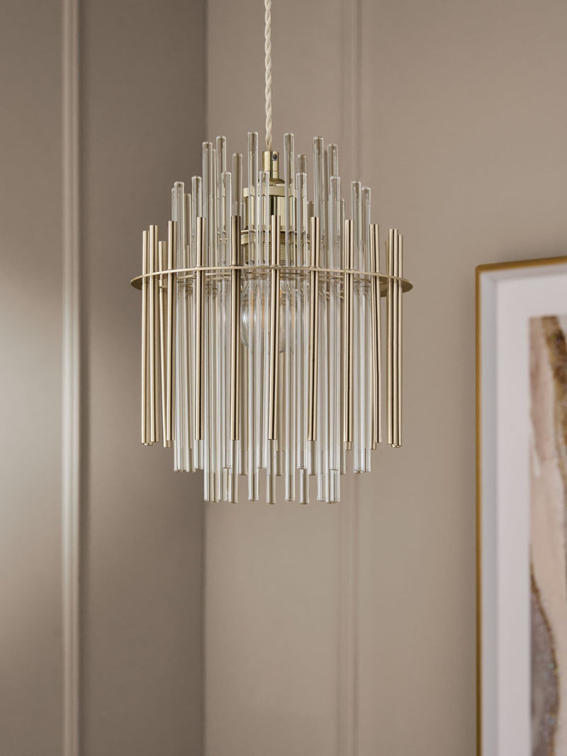 Brass Arundel Shade small ceiling light - British product