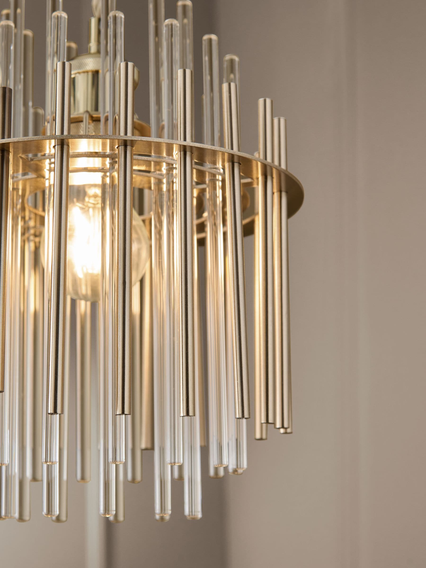 Brass Arundel Shade small ceiling light - British product