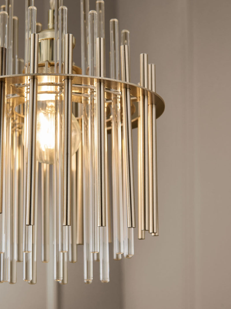 Brass Arundel Shade small ceiling light - British product