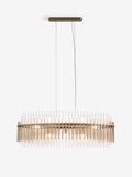 Brass Arundel linear pendant light (British brand)