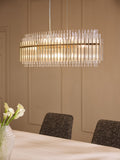 Brass Arundel linear pendant light (British brand)