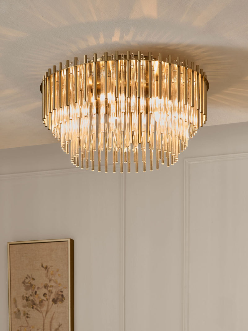 Next Arundel Brass Glass Ceiling Light 45cm - British product