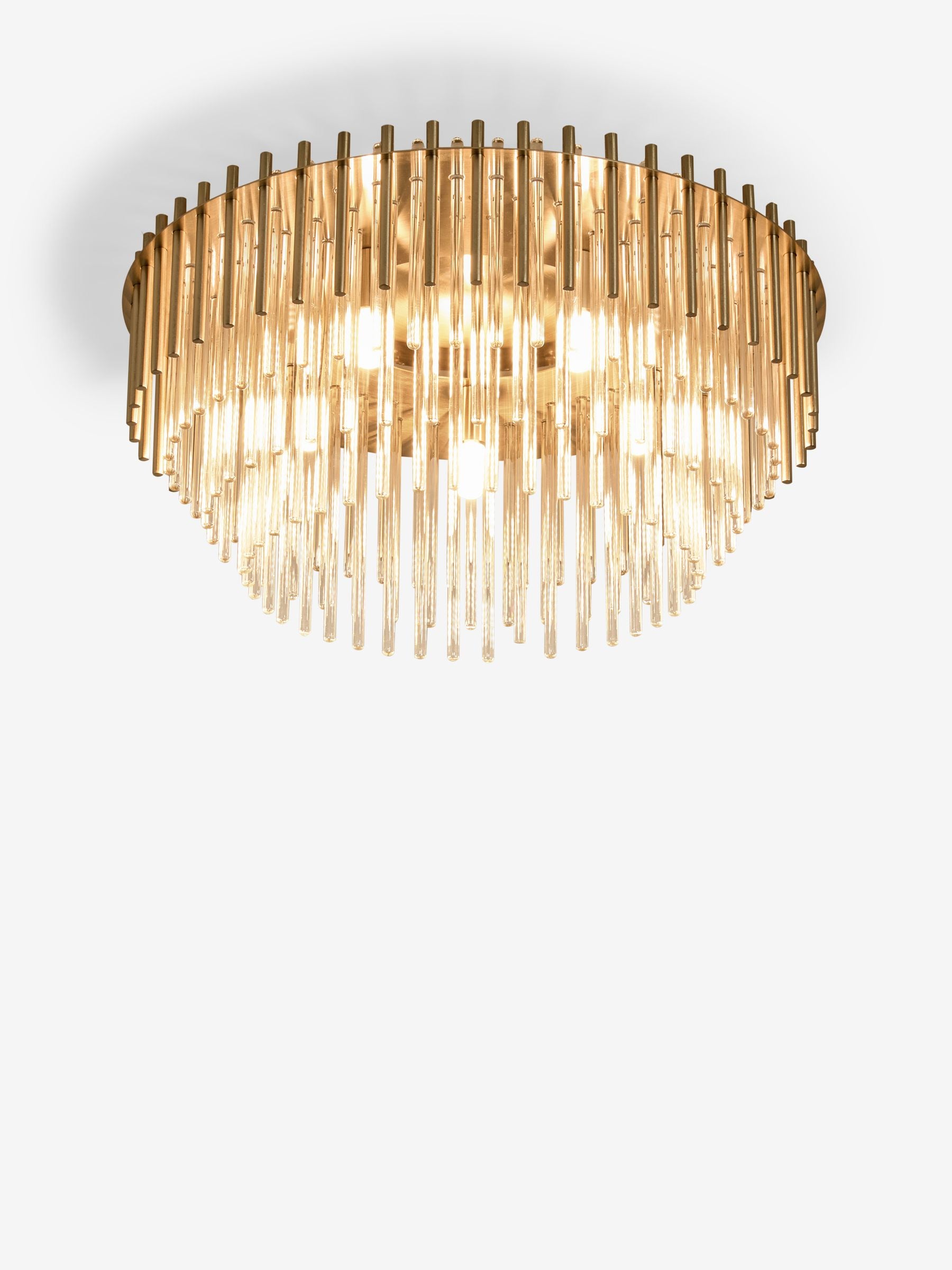 Next Arundel Brass Glass Ceiling Light 45cm - British product
