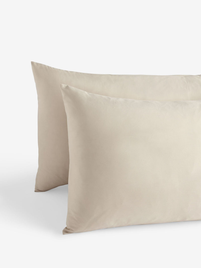 Set of 2 Natural 100% Cotton Pillowcases