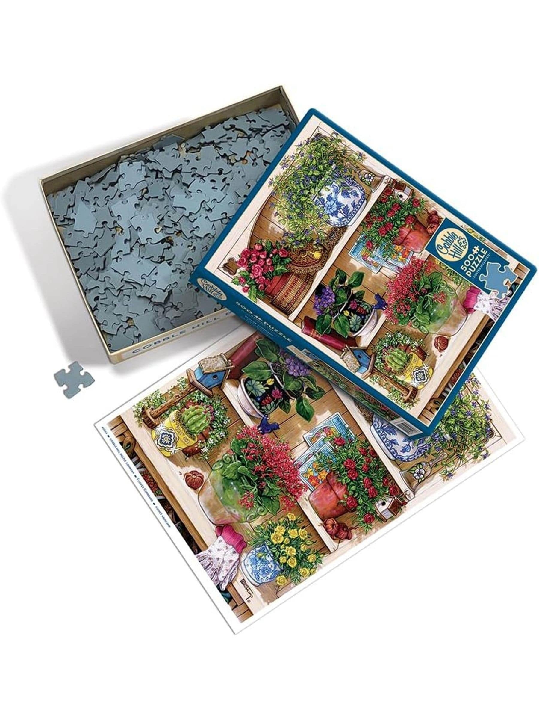 Cheatwell Games 500 piece jigsaw puzzle flower cupboard print (British brand)