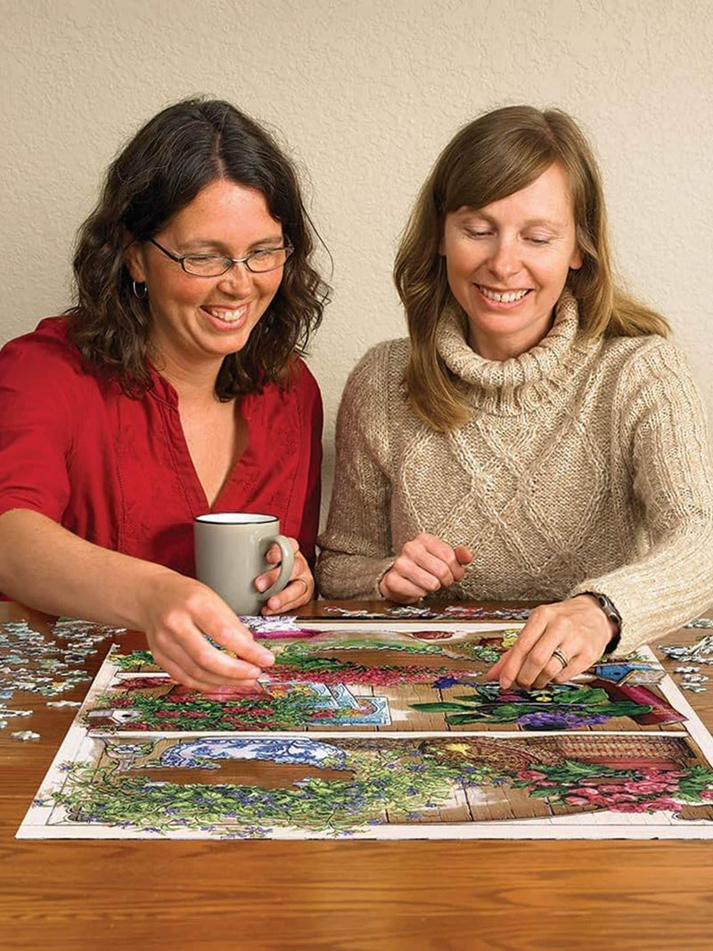 Cheatwell Games 500 piece jigsaw puzzle flower cupboard print (British brand)