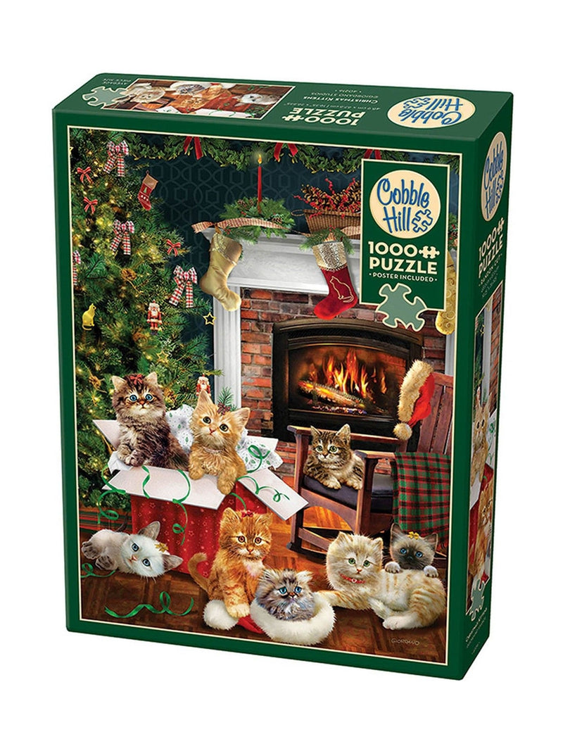 Cheatwell Christmas Kittens puzzle 1000-piece, imported from the UK