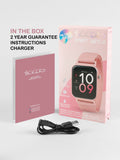 Tikkers Pink Smart Series 13 Riptape Strap Smart Watch